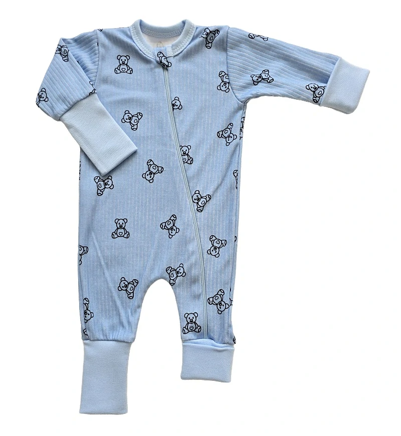 Kojenecký rostoucí žebrovaný overal Brum Brumlík modrá 44/46