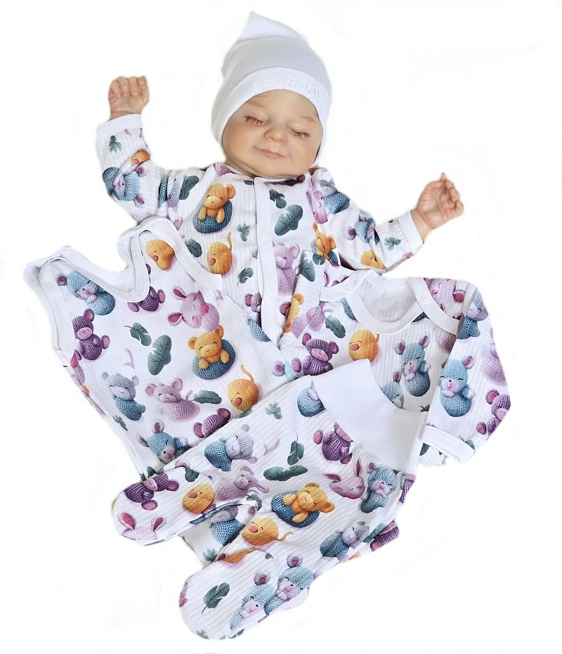 Kojenecké body Pletánci bílá 62