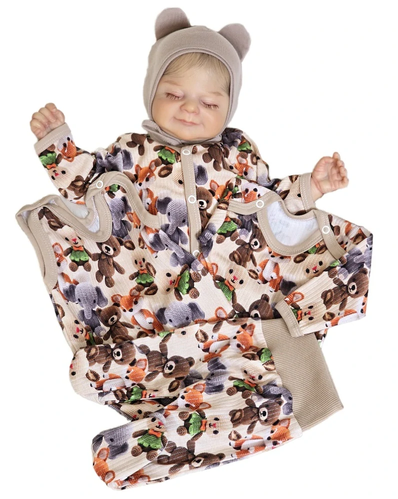 Kojenecký overal Pletánci kapučíno 50