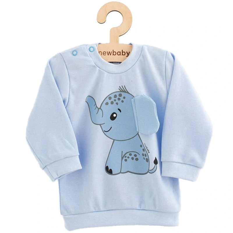 Kojenecká 2D souprava Happy Elephant blue 74