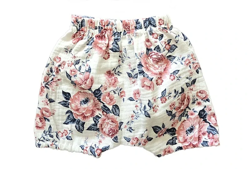 Kojenecké mušelínové kraťasy Růžička PU 50