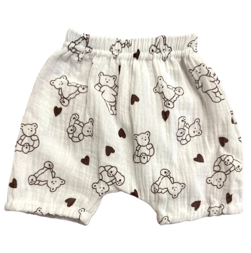 Kojenecké mušelínové kraťasy Méďa 56