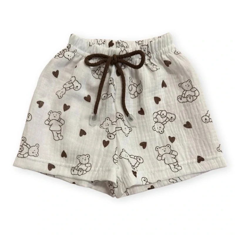 Dětské mušelínové kraťasy Méďa 92