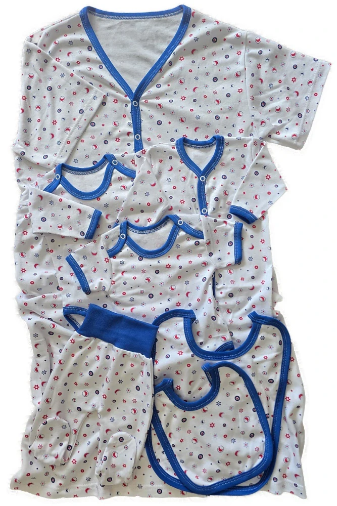 Kojenecké polodupačky Nebe modrá 50