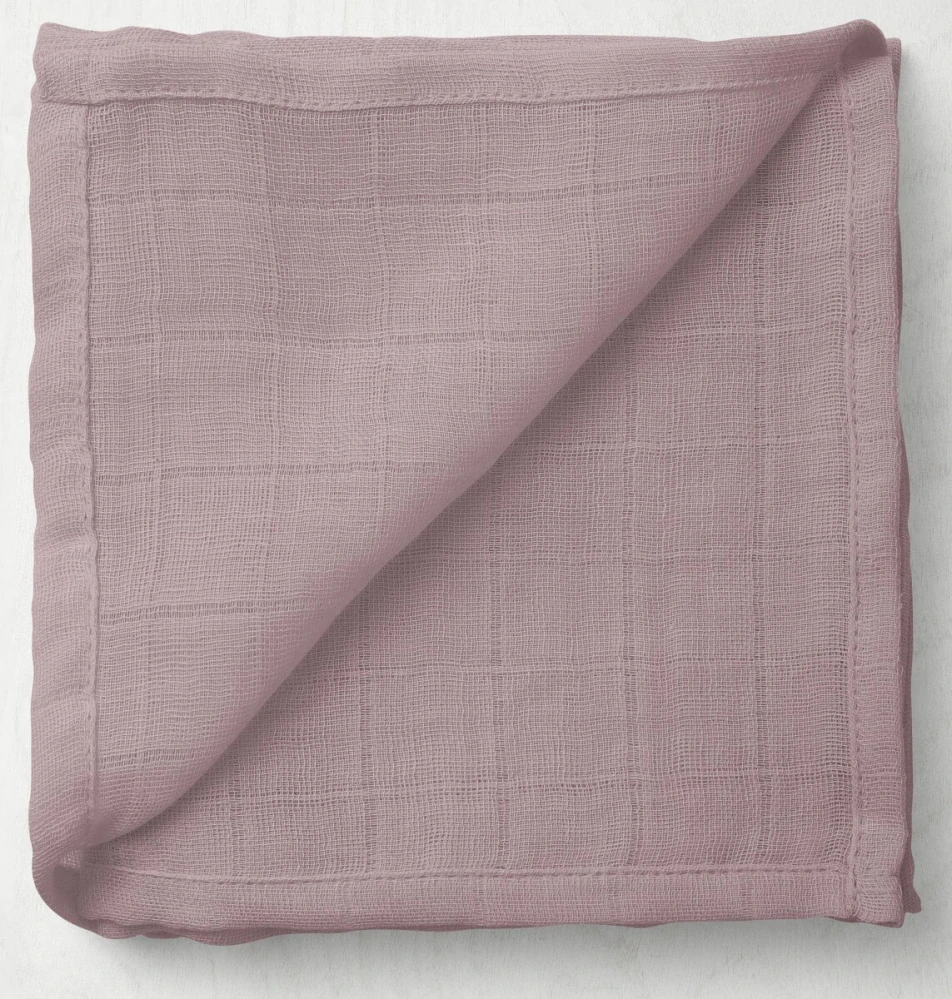 Dětská mušelínová osuška Pudrová