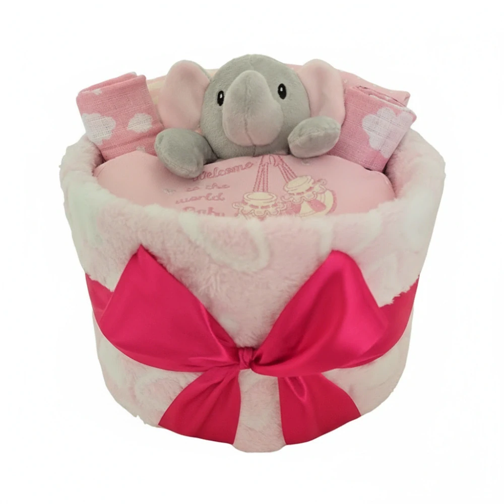 Brumlík dárkový balíček dortík Sweet baby girl 2 50/56