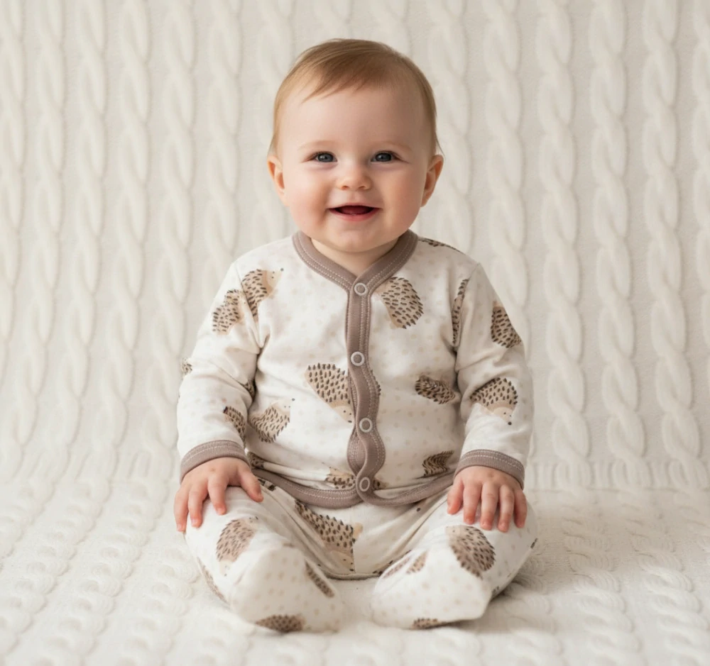 Kojenecké polodupačky Ježeček kapučíno 48