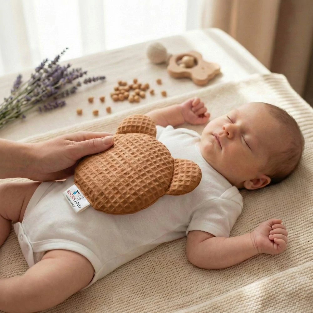 Bocioland nahřívací a chladící polštářek s levandulí Medvídek hnědý