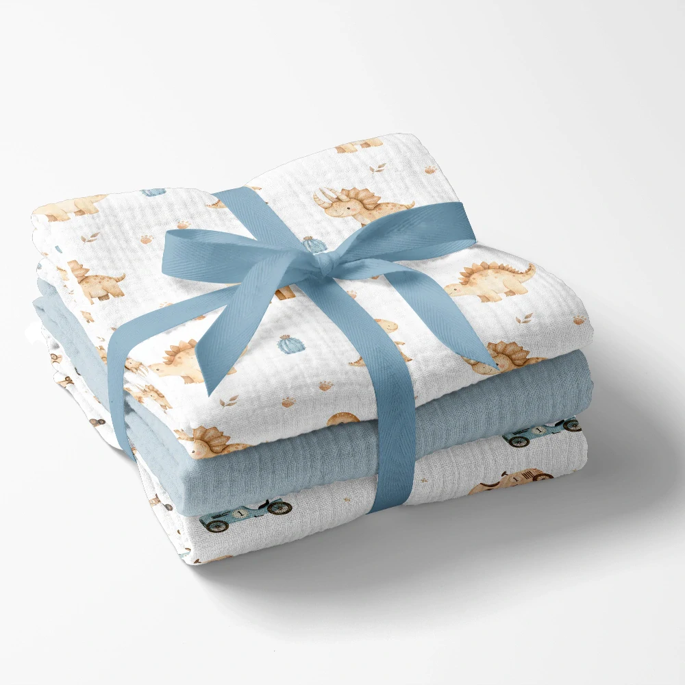 Mušelínové pleny 3 kusy Auta