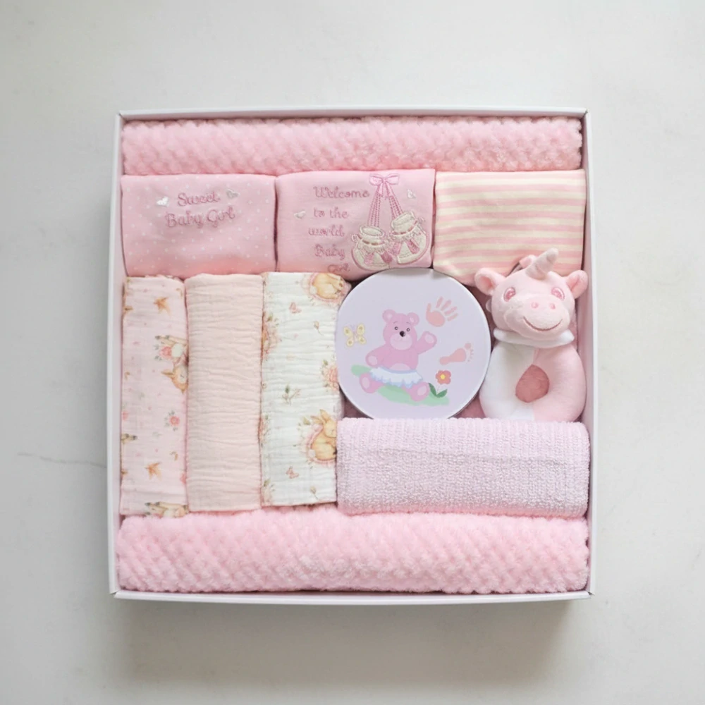 Brumlík dárkový set pro miminko Vítej na světě holčičko 62