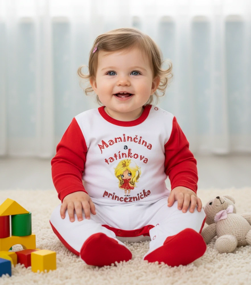 Originální overal Maminčina a tatínkova princeznička 74