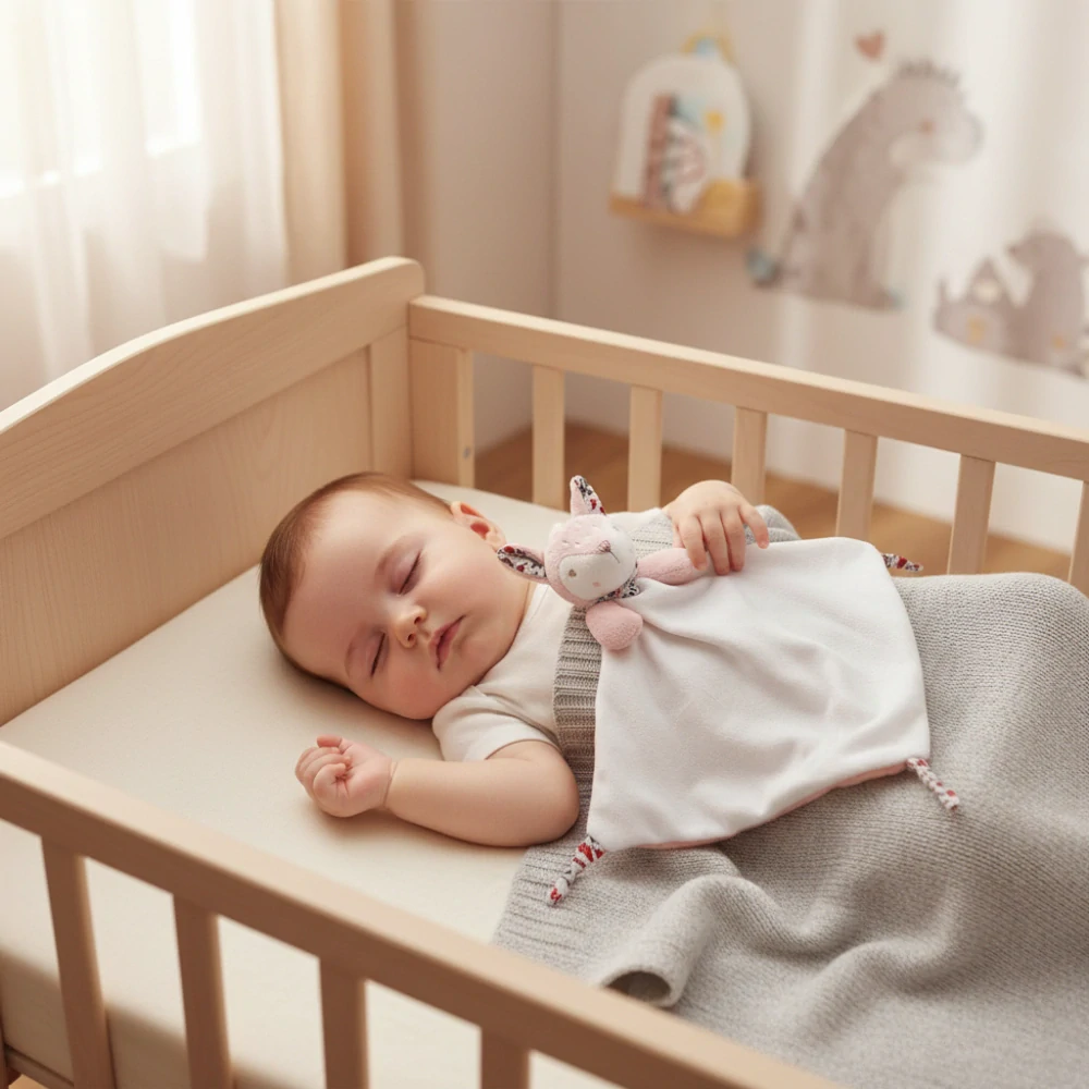 Spinkáček Lištička růžová s mazlící dečkou – hebký muchláček pro miminko