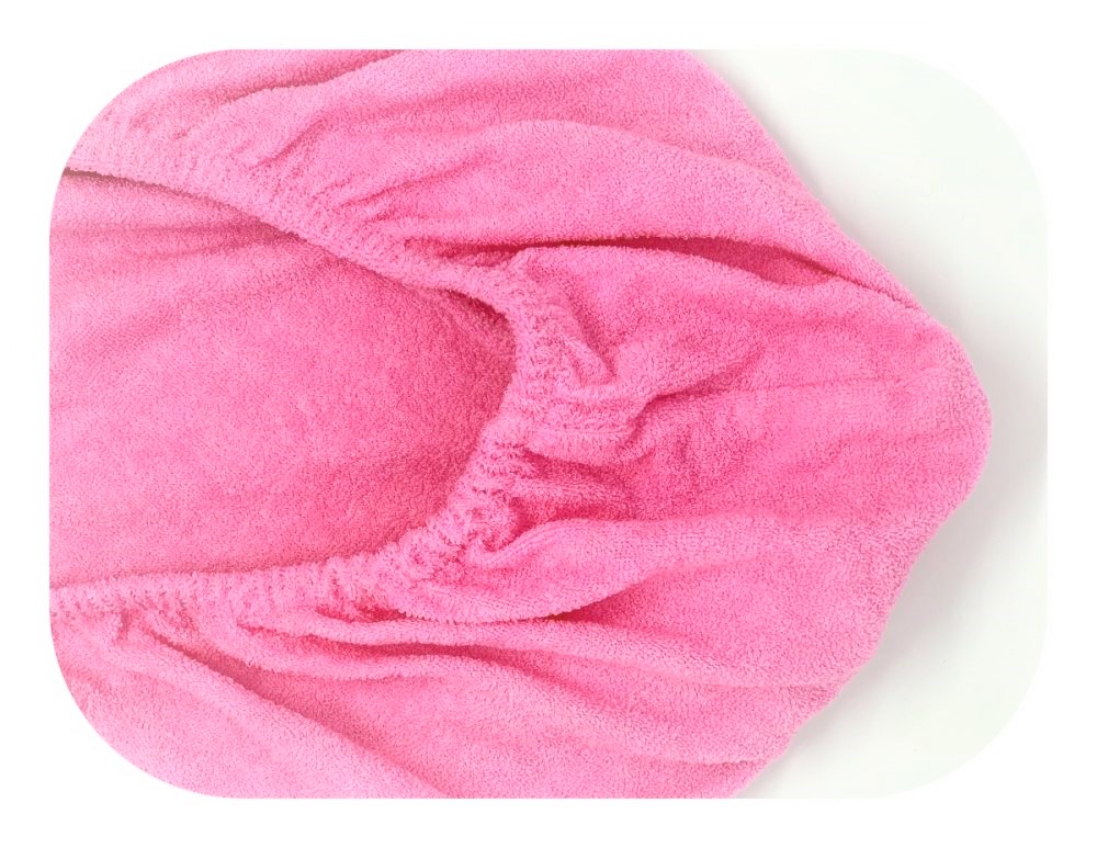 Froté prostěradlo růžové - 120x60