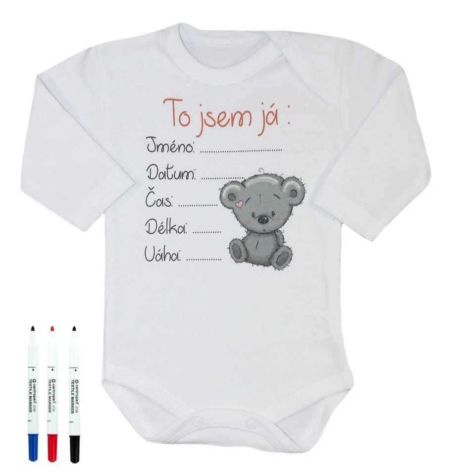 Originální body pro novorozené miminko  Mišulka 56