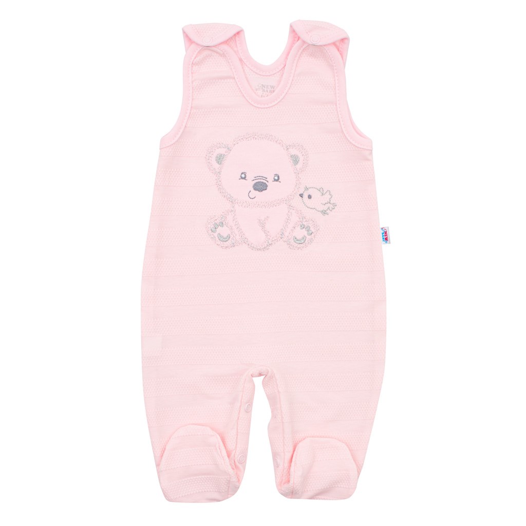 Kojenecká 4D souprava do porodnice SWEET BEAR růžová 50