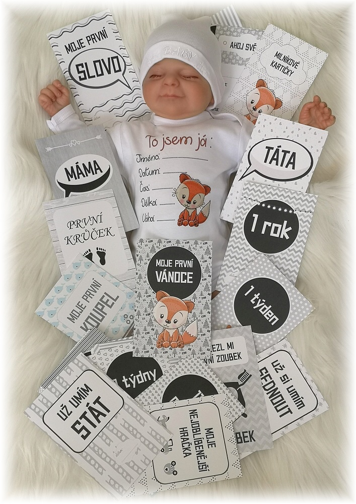 Milníkové kartičky Lištička