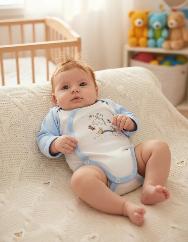 Kojenecké propínací body  It's a Boy 68