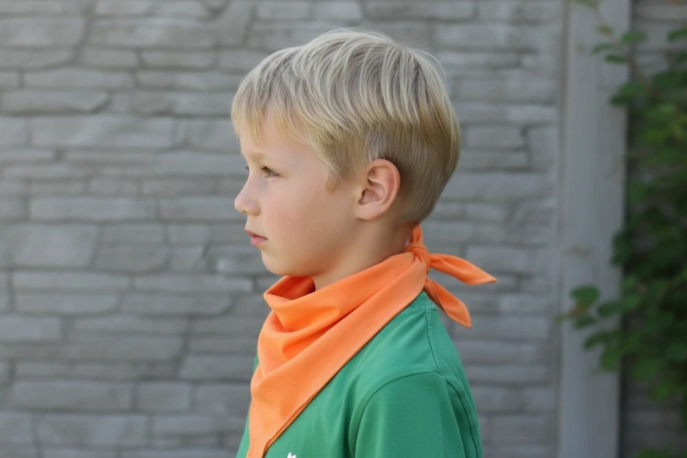 Dětský bavlněný šátek meruňka