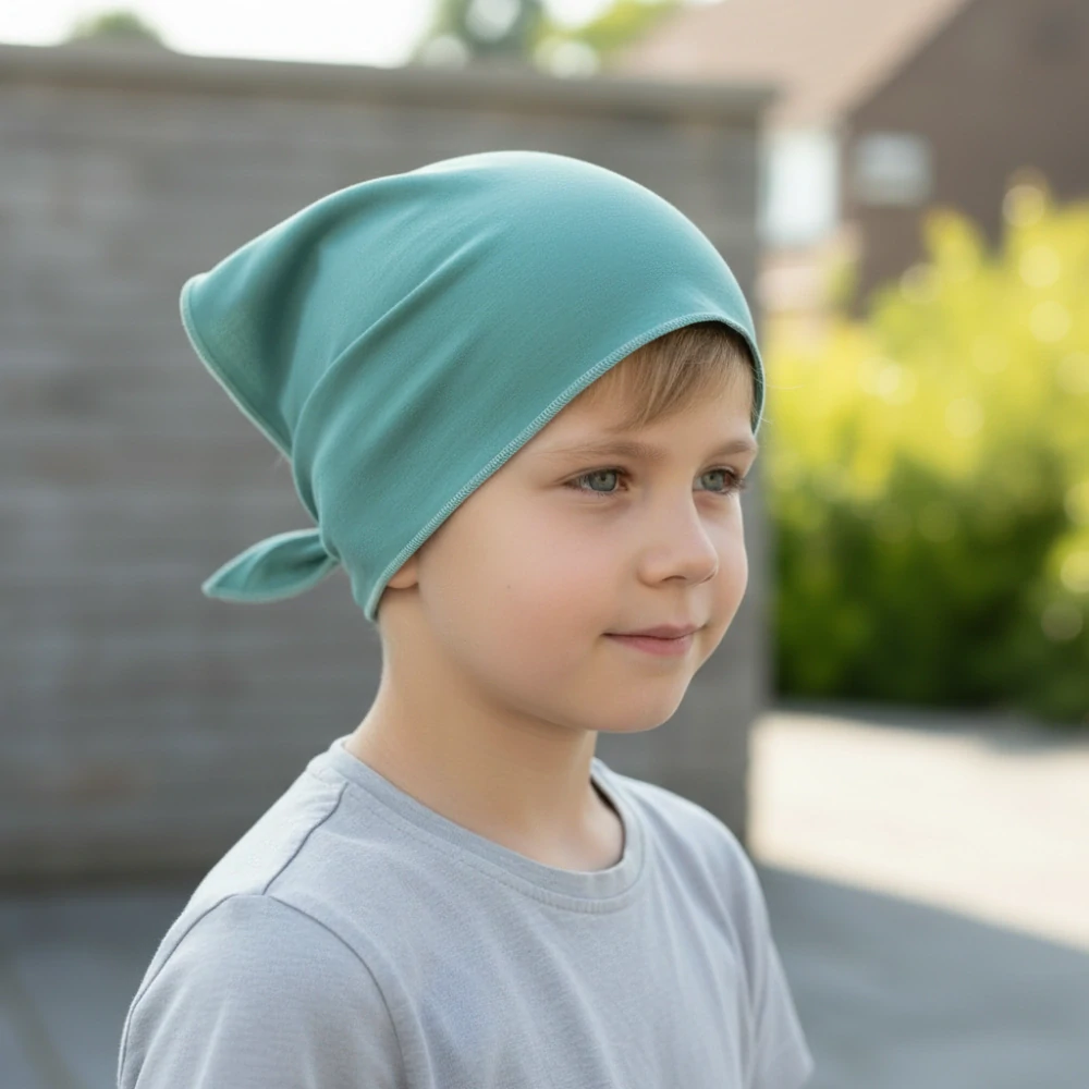 Dětský bavlněný šátek máta