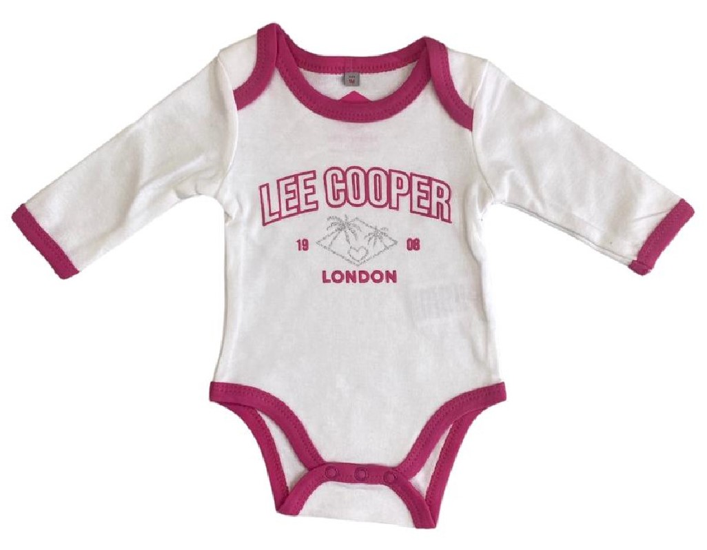 Kojenecké body LEE COOPER amarant puntík