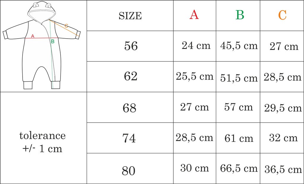 Kojenecká zimní kombinéza PUMI červená 62