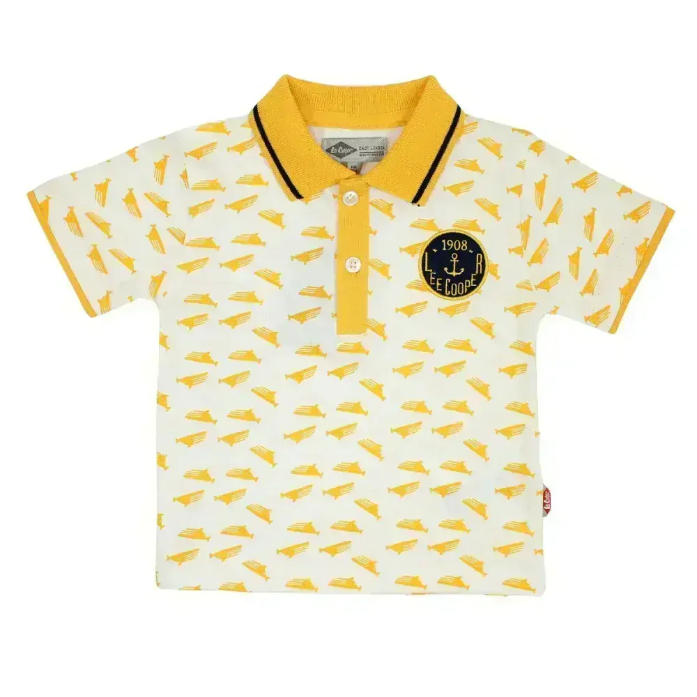 Chlapecká 2D letní souprava LEE COOPER žlutá 68/74