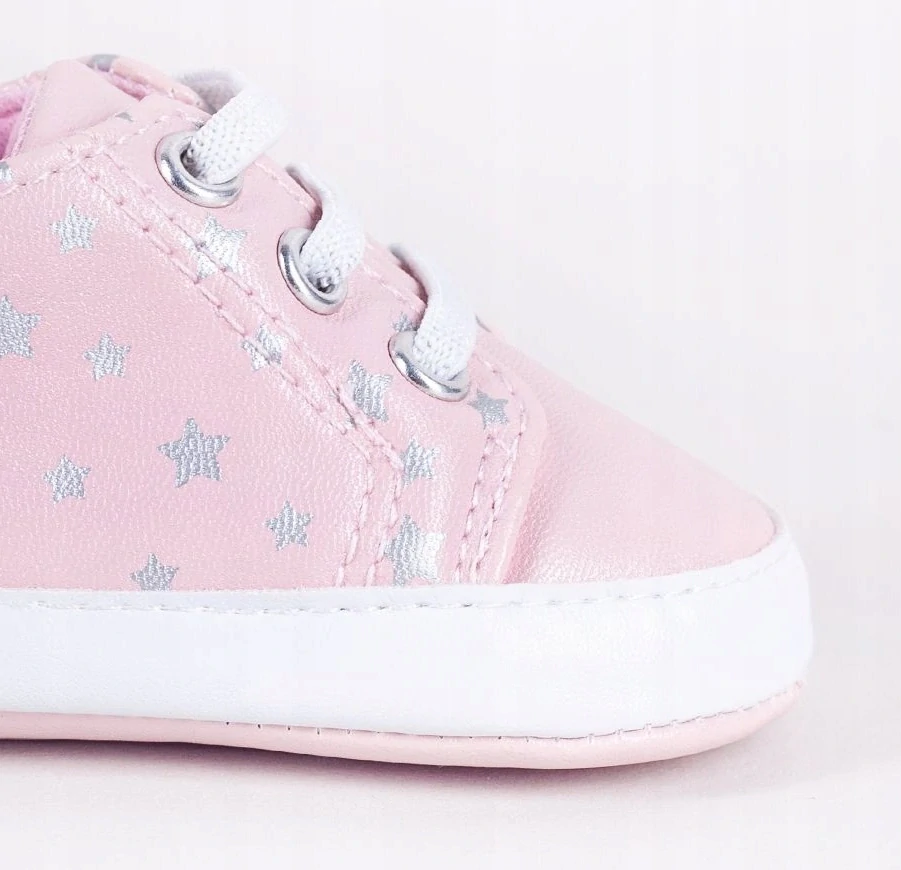 Kojenecké capačky - tenisky růžová hvězdička