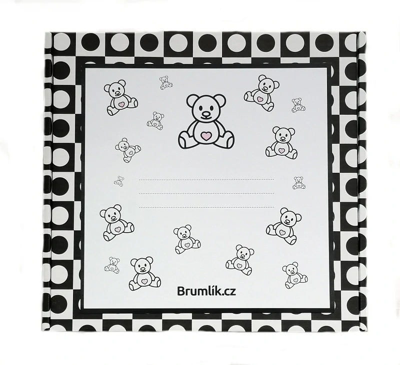 Brumlík dárkový set pro miminko Medvídek sv. růžová 74