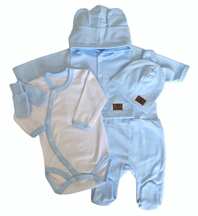 Kojenecká 5D souprava Brumlík sv. modrá 62