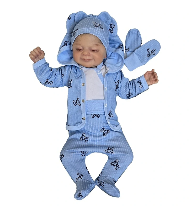 Kojenecká 5D souprava Brum Brumlík modrá 56