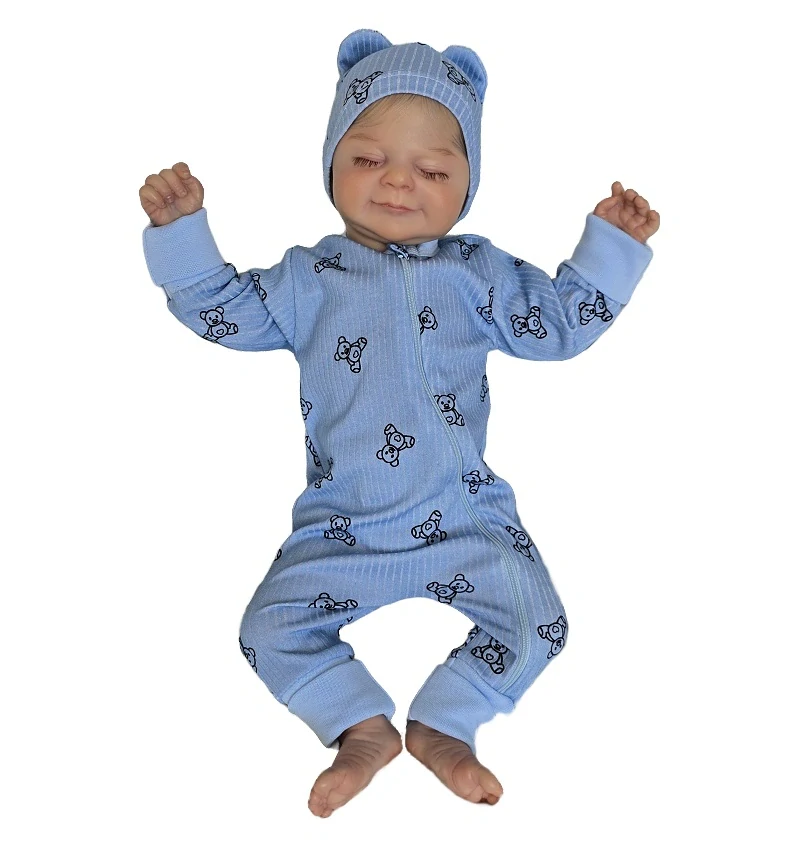 Kojenecký rostoucí žebrovaný overal Brum Brumlík modrá 44/46