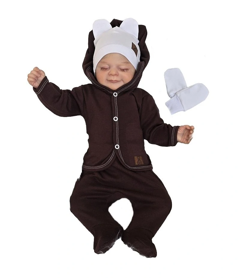 Kojenecká 5D souprava Brumlík čokoláda 50