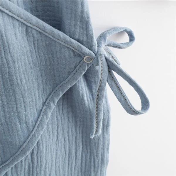 Kojenecký mušelínový overal modrá 80