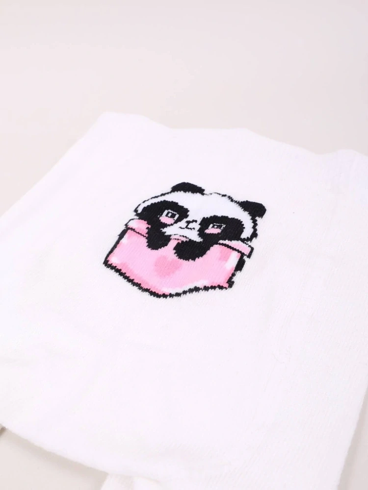 YO kojenecké punčocháčky Panda bílá 68/74