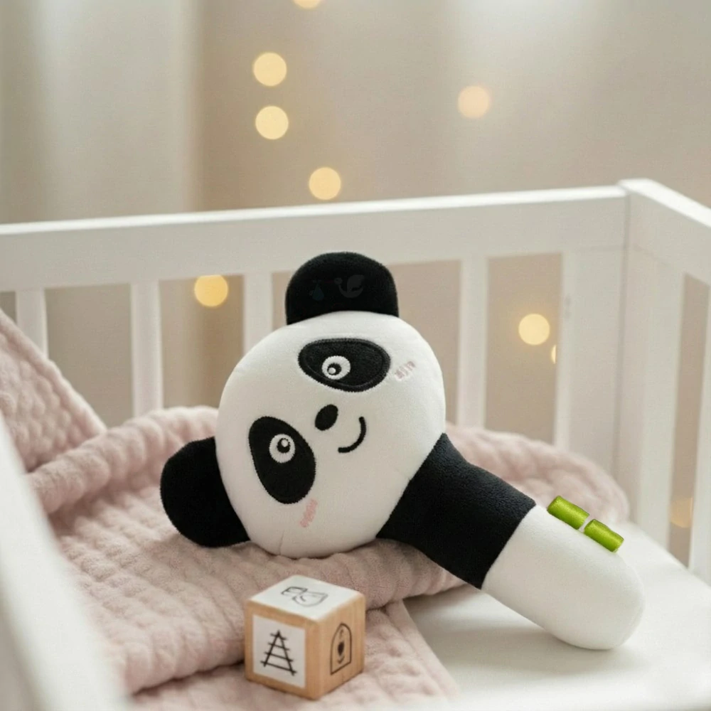 Bocioland plyšové chrastítko s pískátkem Panda