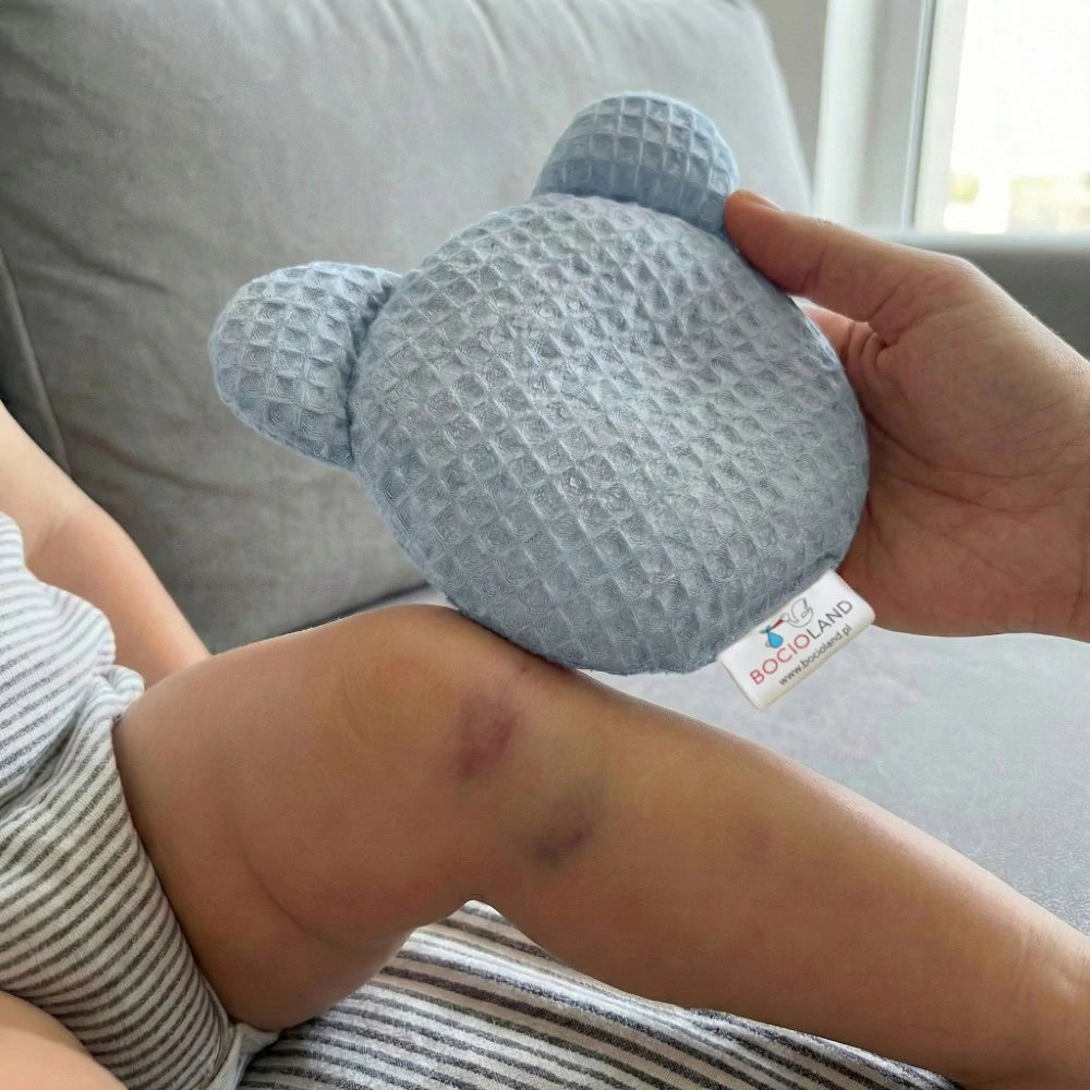 Bocioland nahřívací a chladící polštářek s levandulí Medvídek modrá