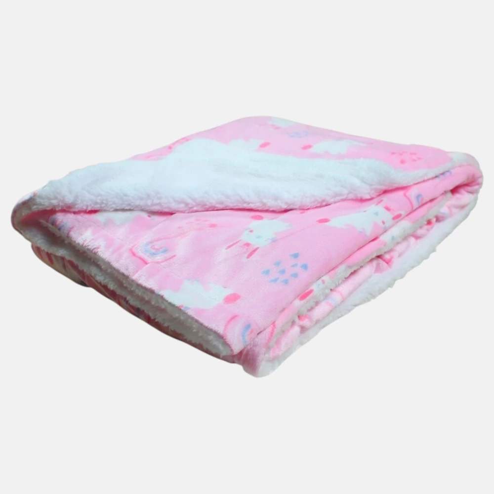 Dětská duhová deka + spinkáček zajíček