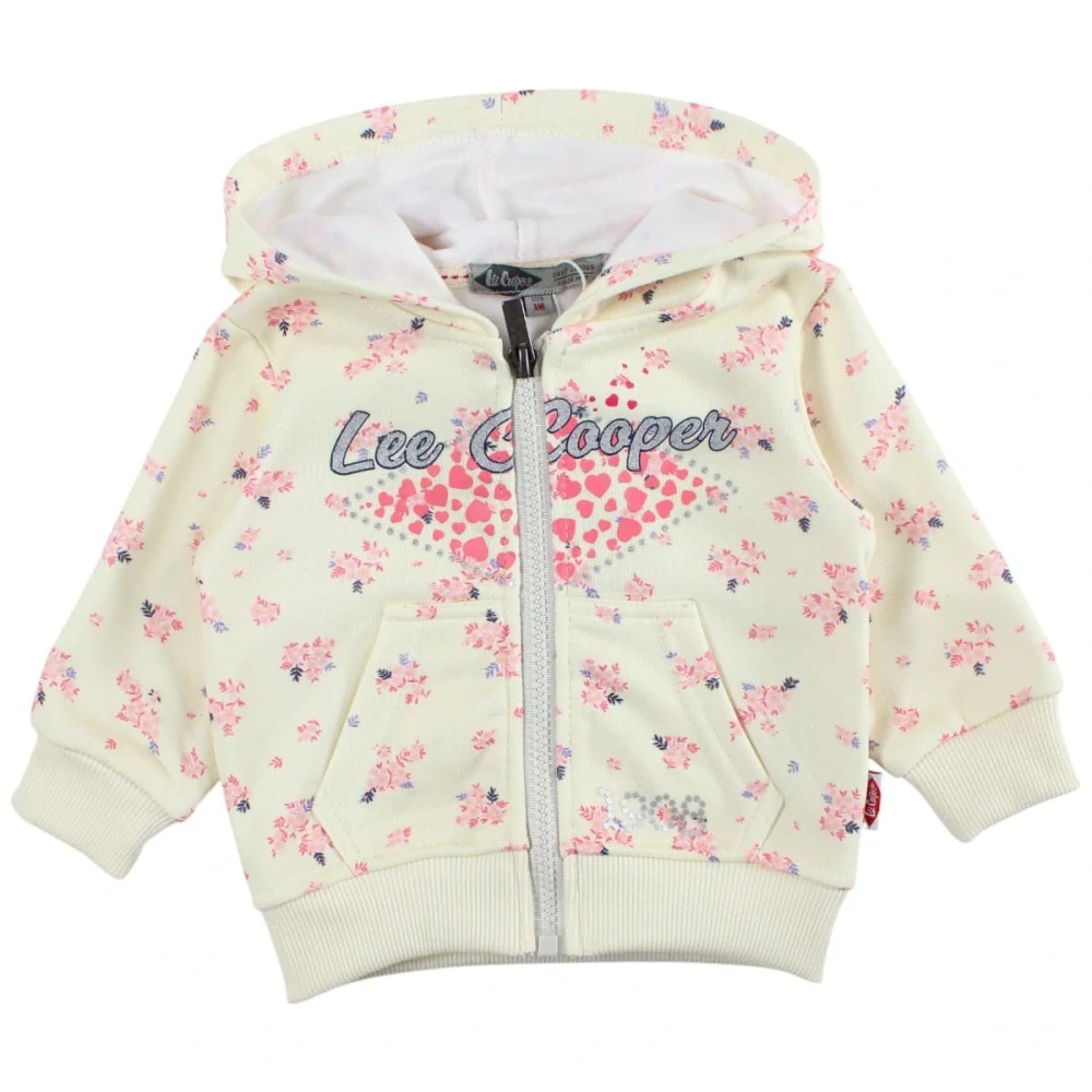 Dívčí tepláková souprava LEE COOPER žlutá-růžová 62