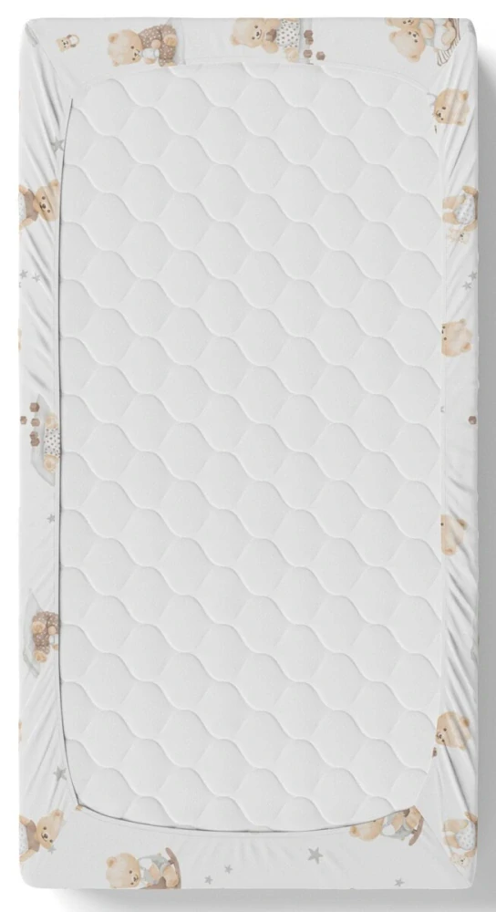 Dětské bavlněné prostěradlo 120 × 60 cm – Baby méďa