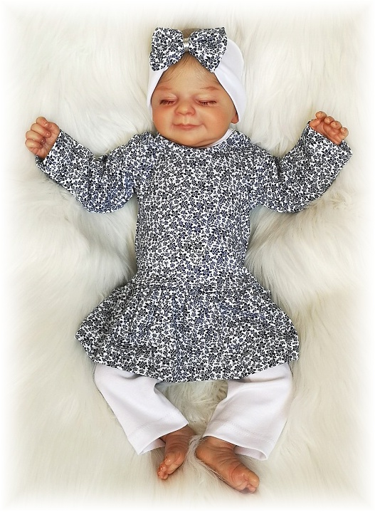 Dívčí 2D souprava Černý kvítek 56