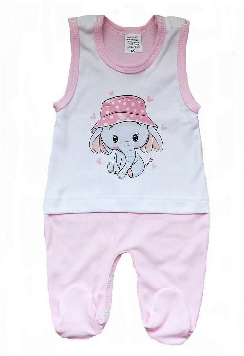 Kojenecká 5D souprava Růžové slůně 50