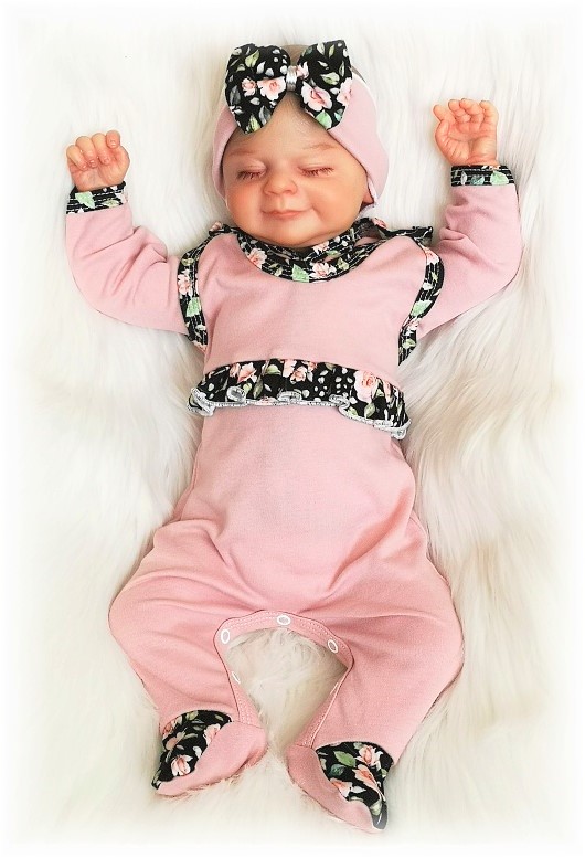 Dívčí čelenka Rose powder