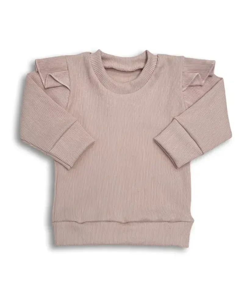 Kojenecká 4D bavlněná souprava Brumlík pudrová 62