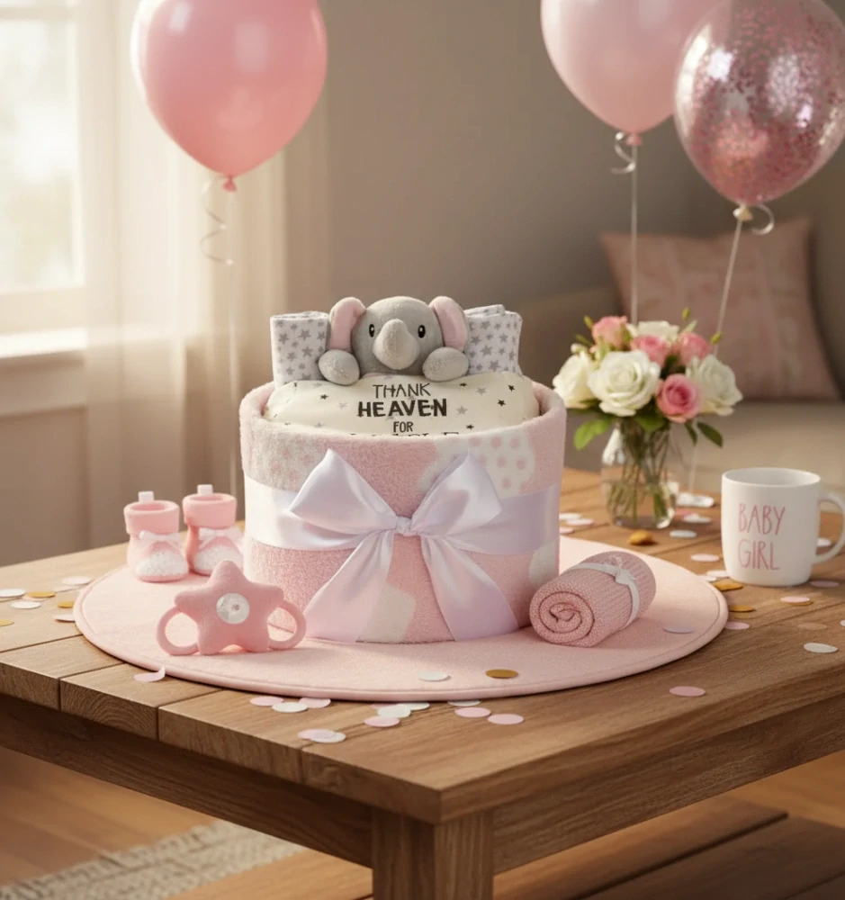 Dárkový balíček dortík Sloník girl 56/62