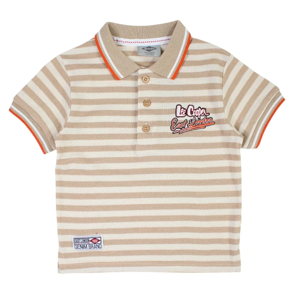 Dětská letní souprava LeeCooper kapučíno proužek 62/68