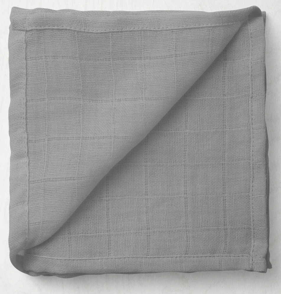 Dětské mušelínové mini plenky 5 kusů Sova, žirafka, šedá