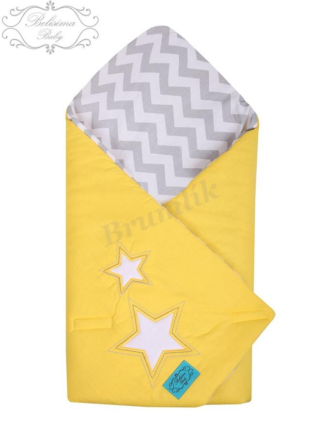 Souprava do postýlky Žluté hvězdičky 3D