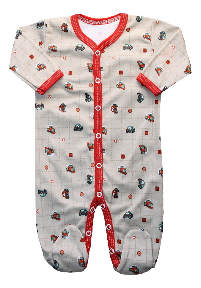 Kojenecké dupačky Červená auta 50