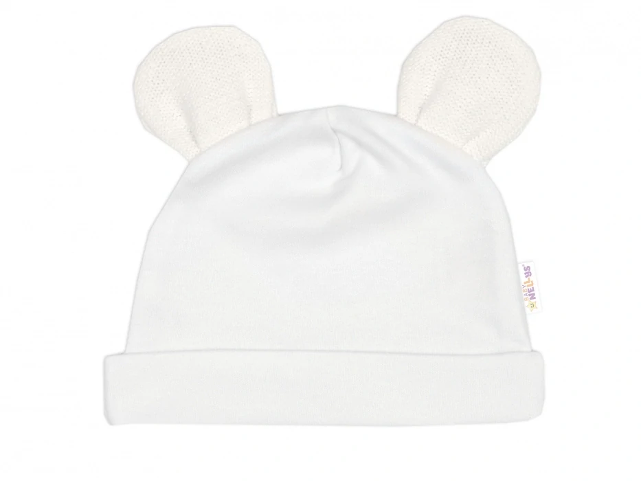 Kojenecká pletená 5D souprava Star bílá 68