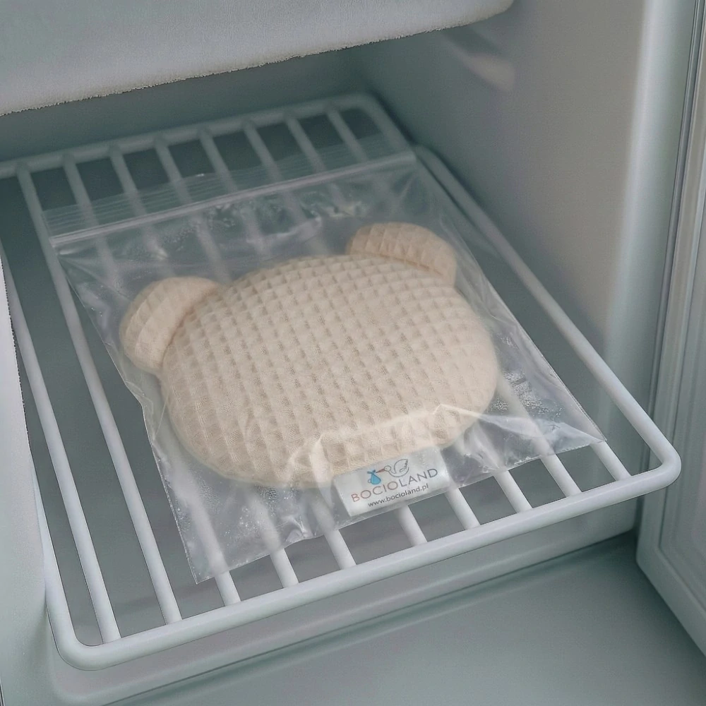 Bocioland nahřívací a chladící polštářek s levandulí Medvídek krém